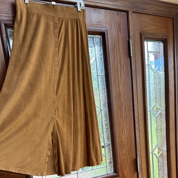 -Intro. Suede Feel long skirt size S - Picture 1 of 8
